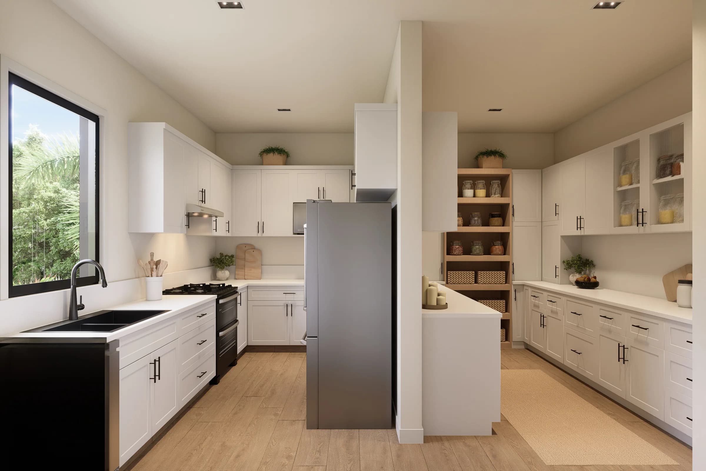Prep kitchen and butler's pantry off the main kitchen