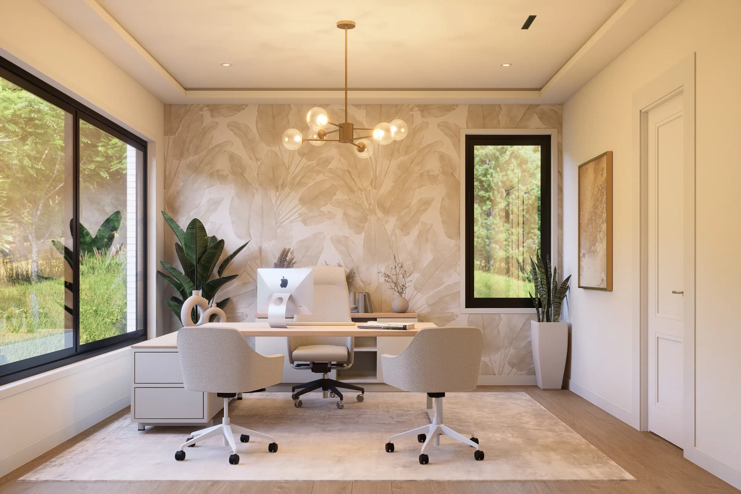 Executive home office on the main level